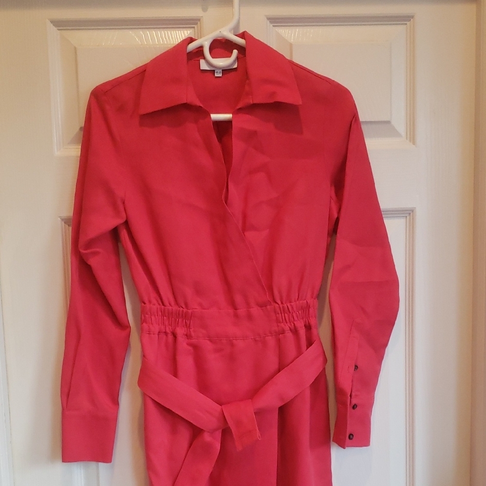 Reiss Coral Dress Maxi Long Sleeve